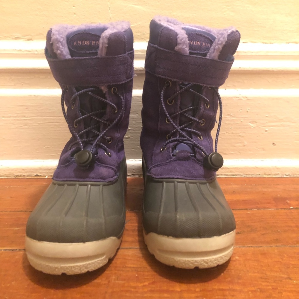 Lands’ End Youth / Girls Sz 3 Snow Boots